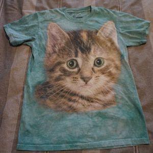 Kitten tie dye t-shirt